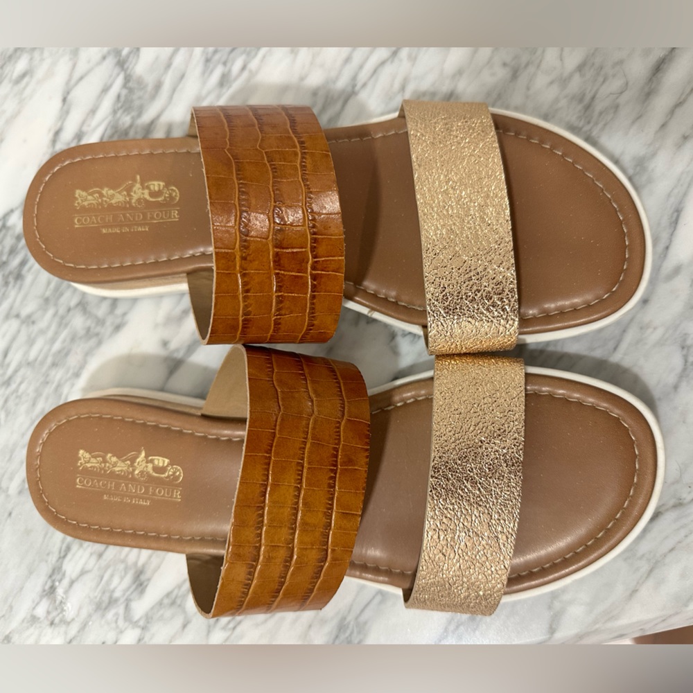 Coach And Four Lecce Wedge Sandal